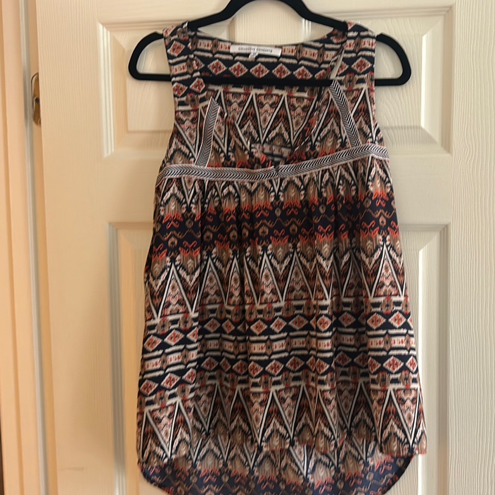 Collective Concepts Patterned Sleeveless Blouse